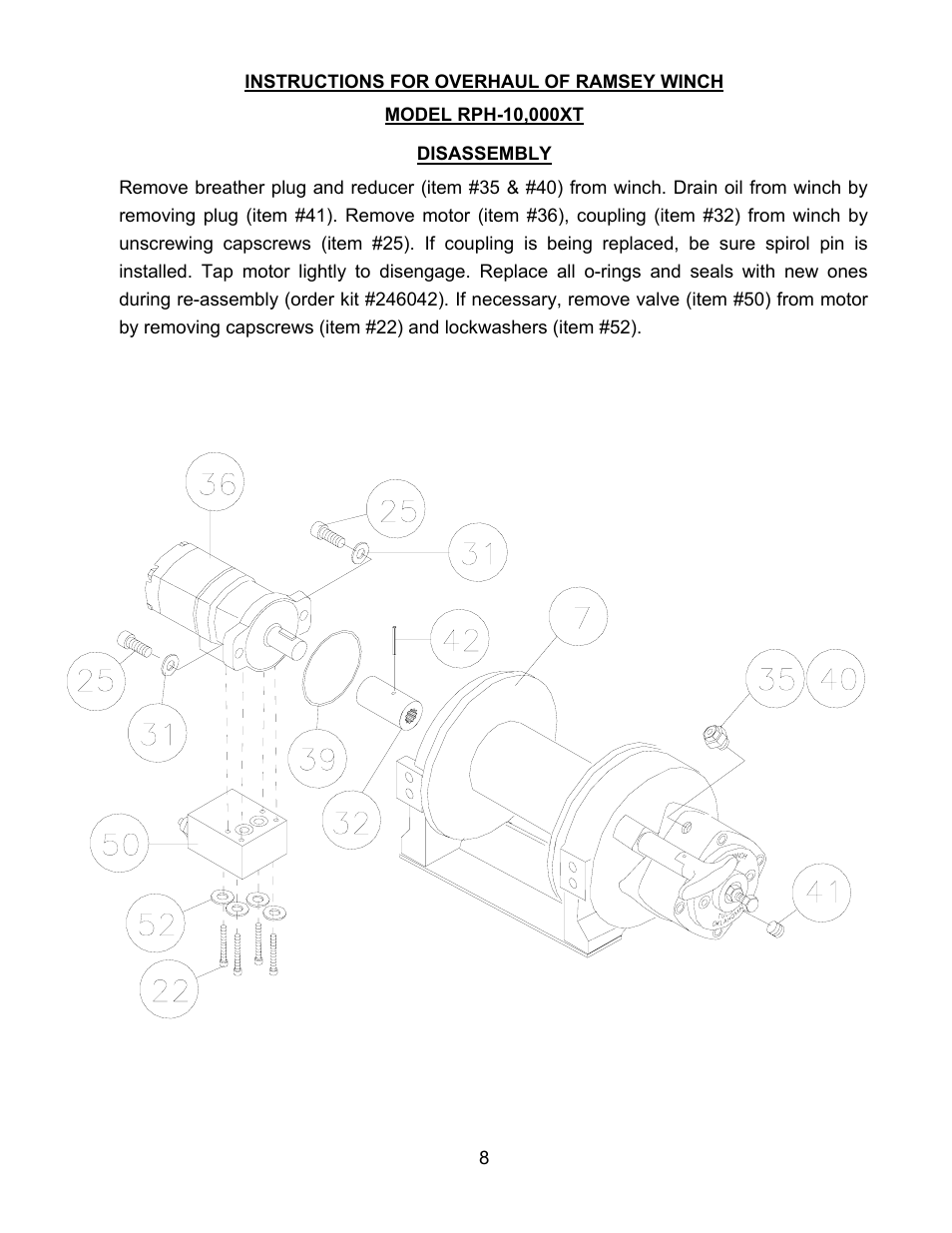 Ramsey Winch RPH 10000XT User Manual | Page 10 / 20