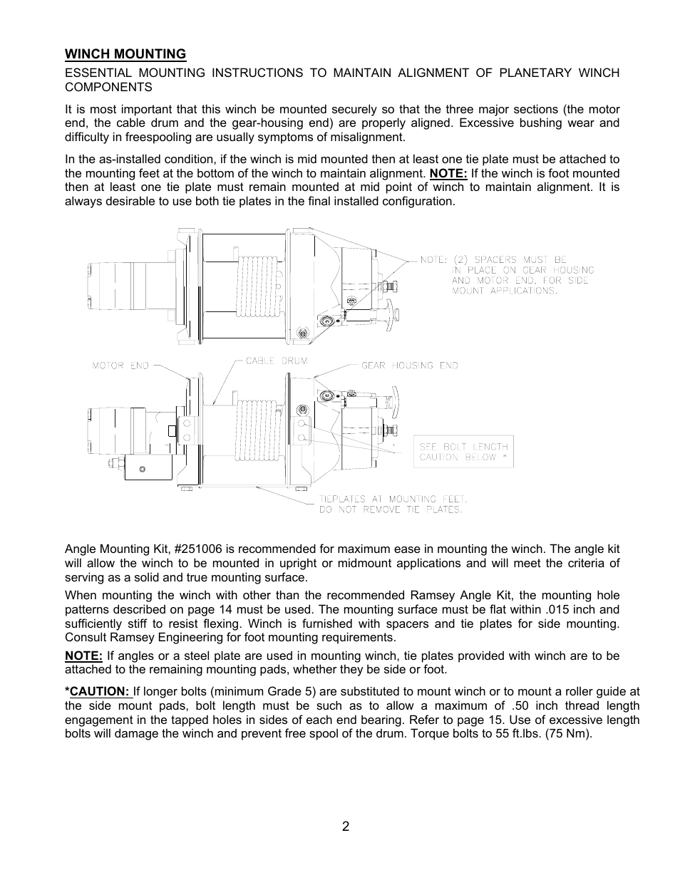 Ramsey Winch RPH 10000XT User Manual | Page 4 / 20