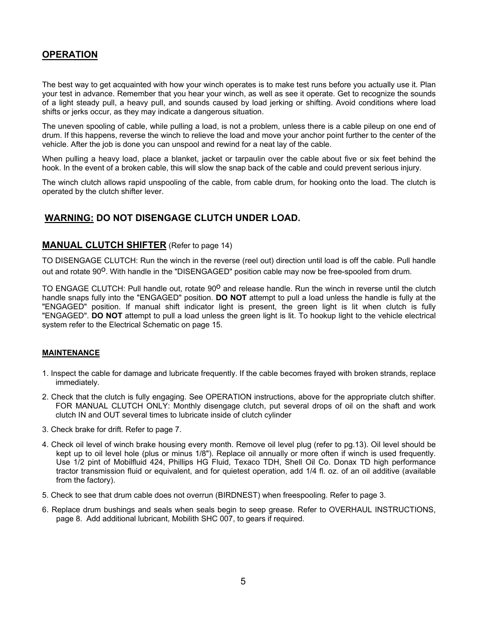 Ramsey Winch RPH 10000XT User Manual | Page 7 / 20