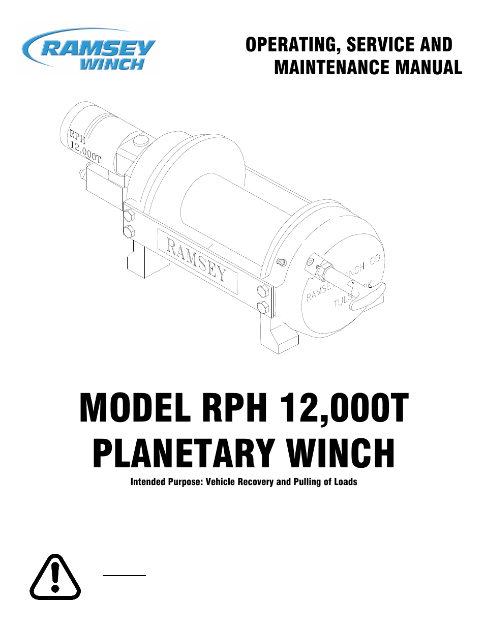 Ramsey Winch RPH 12000T User Manual | 24 pages