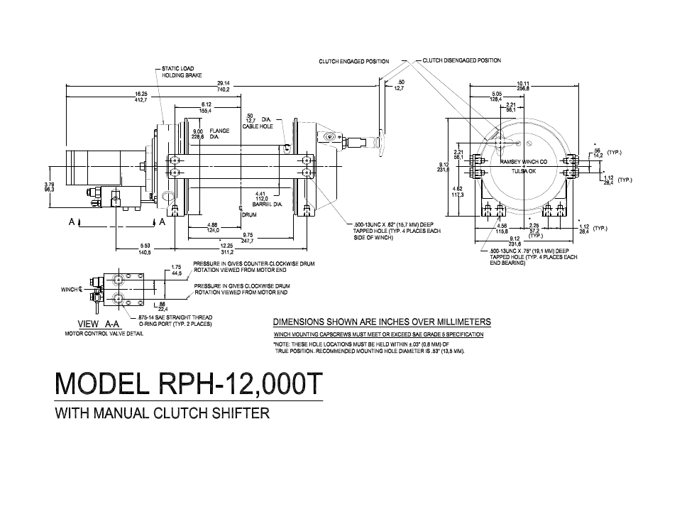 Ramsey Winch RPH 12000T User Manual | Page 15 / 24