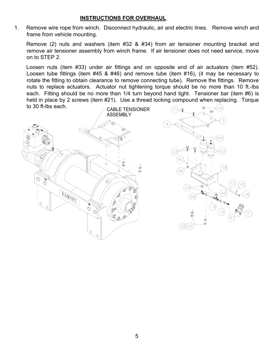 Ramsey Winch RPH-30000T-117 User Manual | Page 7 / 20