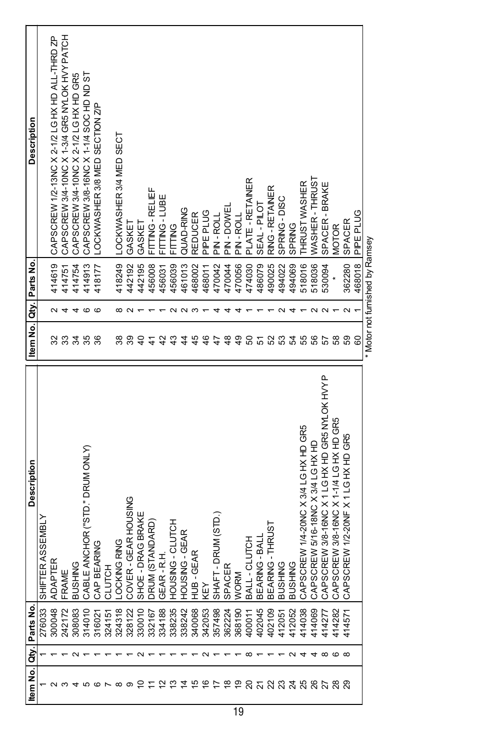 Ramsey Winch H-800 (JERR-DAN) User Manual | Page 19 / 20