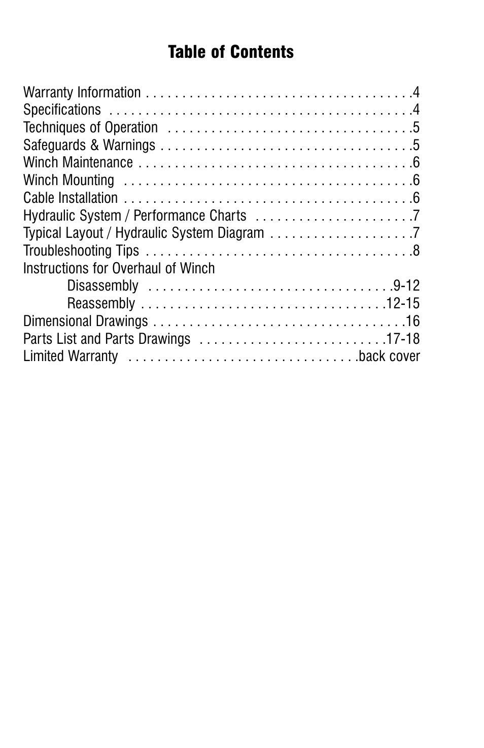 Ramsey Winch H-800 (JERR-DAN) User Manual | Page 3 / 20