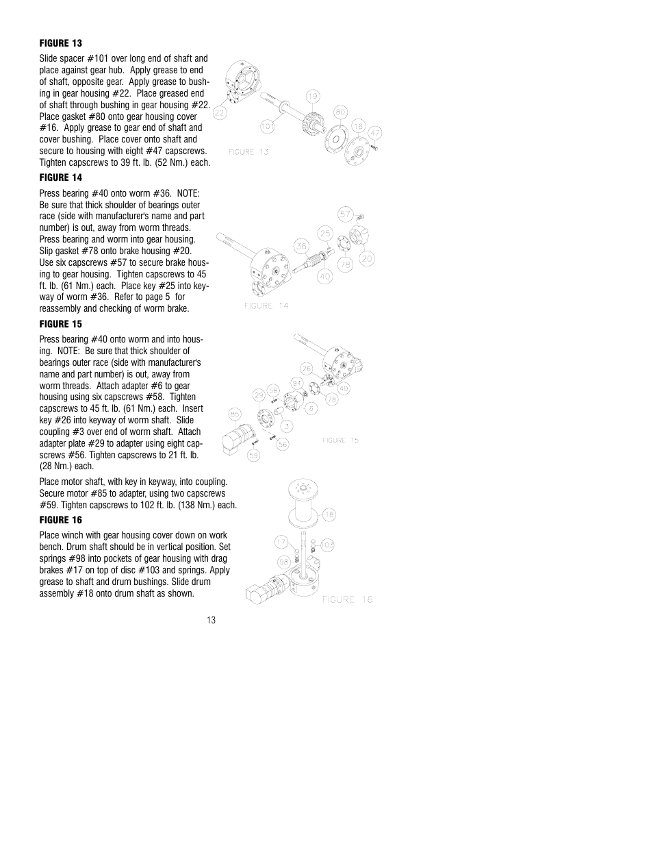 Ramsey Winch H-800 DOW-LOK (JERR-DAN) User Manual | Page 13 / 20