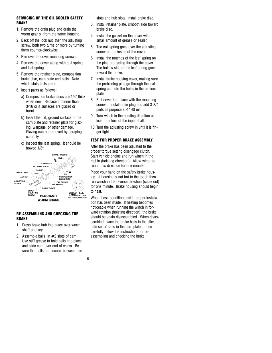 Ramsey Winch H-800 DOW-LOK (JERR-DAN) User Manual | Page 6 / 20