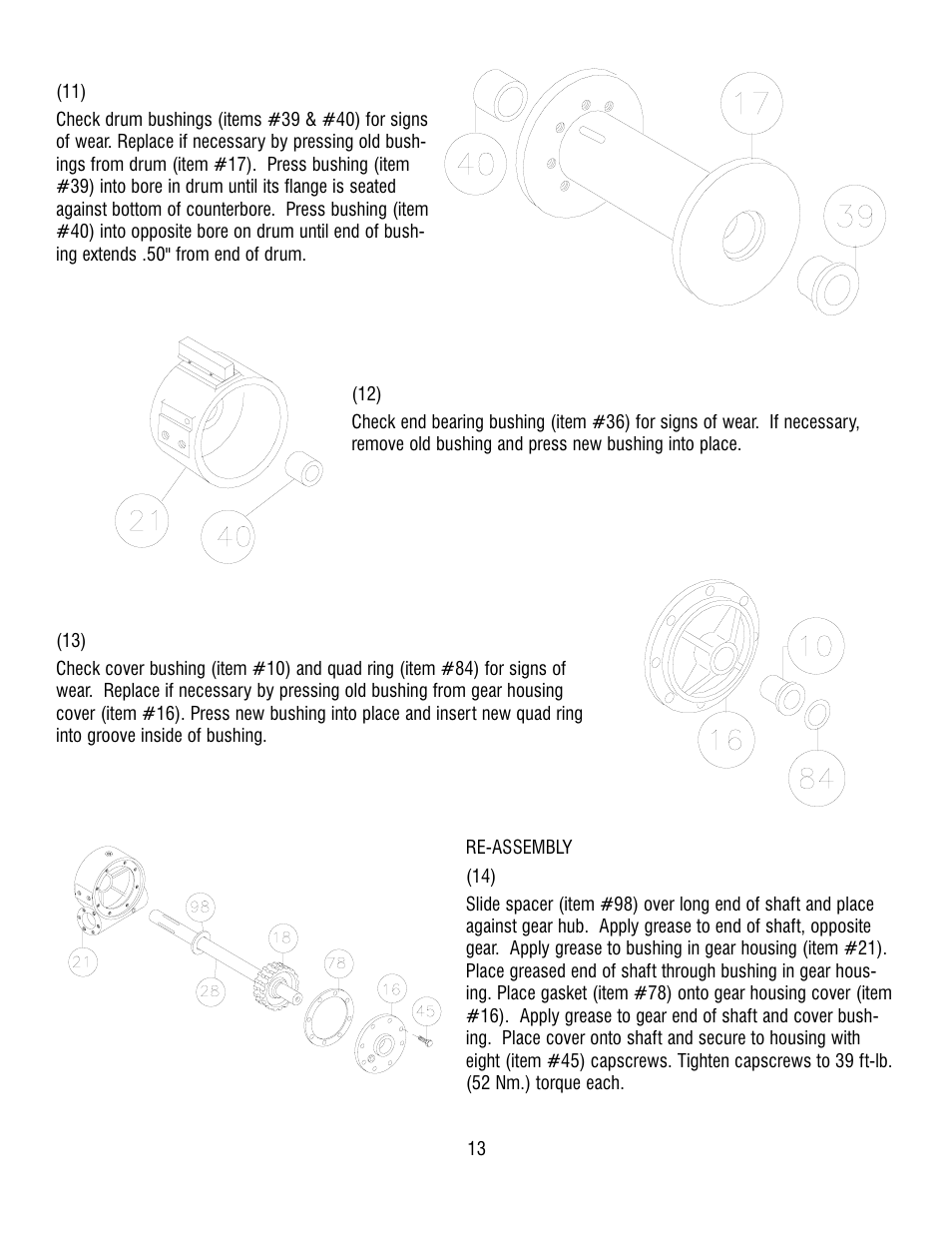 Ramsey Winch H-800 W/AIR SHIFTER (TALBERT) User Manual | Page 13 / 24