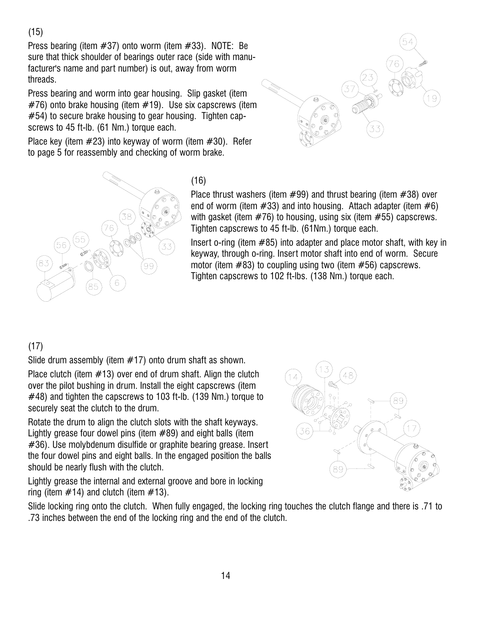 Ramsey Winch H-800 W/AIR SHIFTER (TALBERT) User Manual | Page 14 / 24
