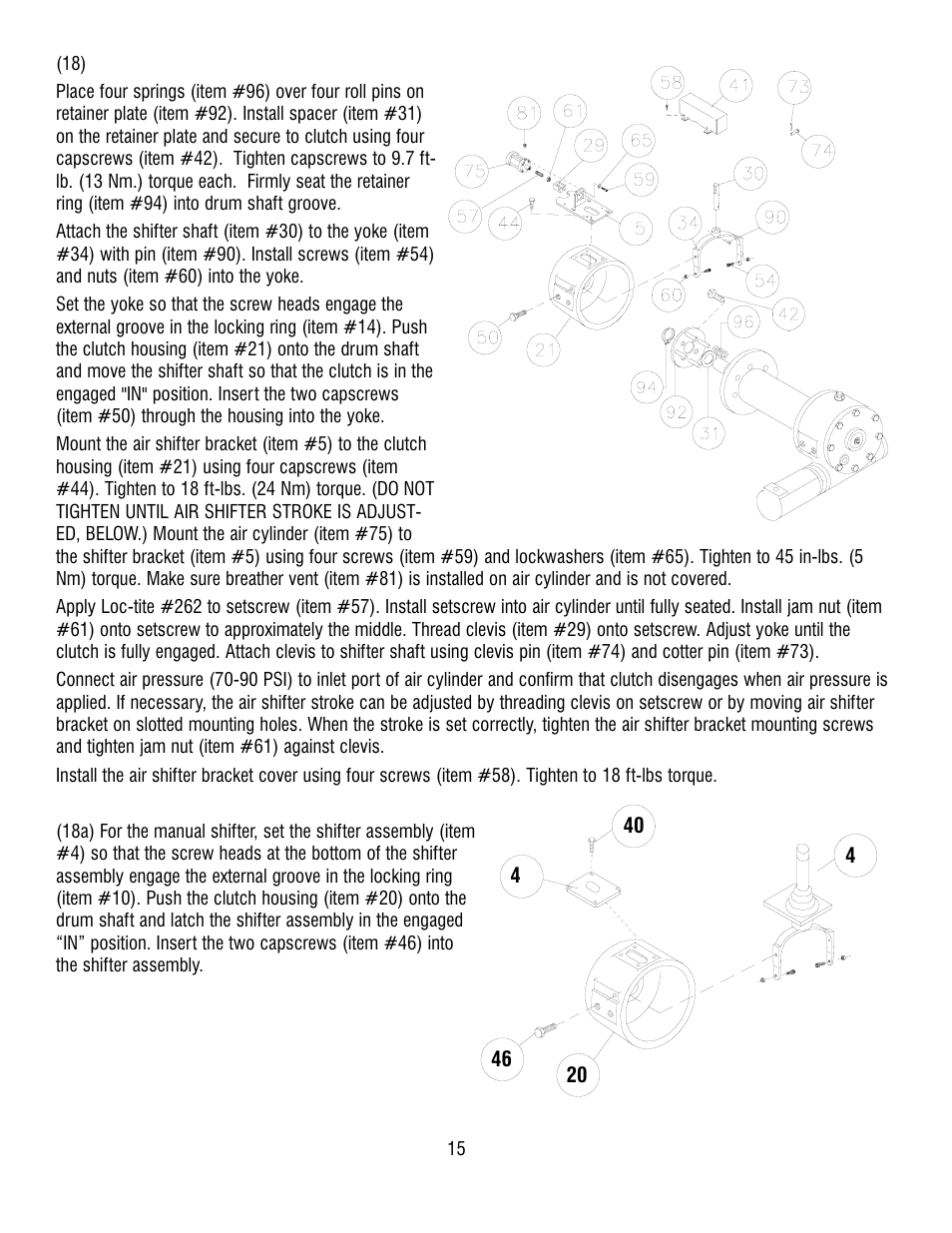 Ramsey Winch H-800 W/AIR SHIFTER (TALBERT) User Manual | Page 15 / 24