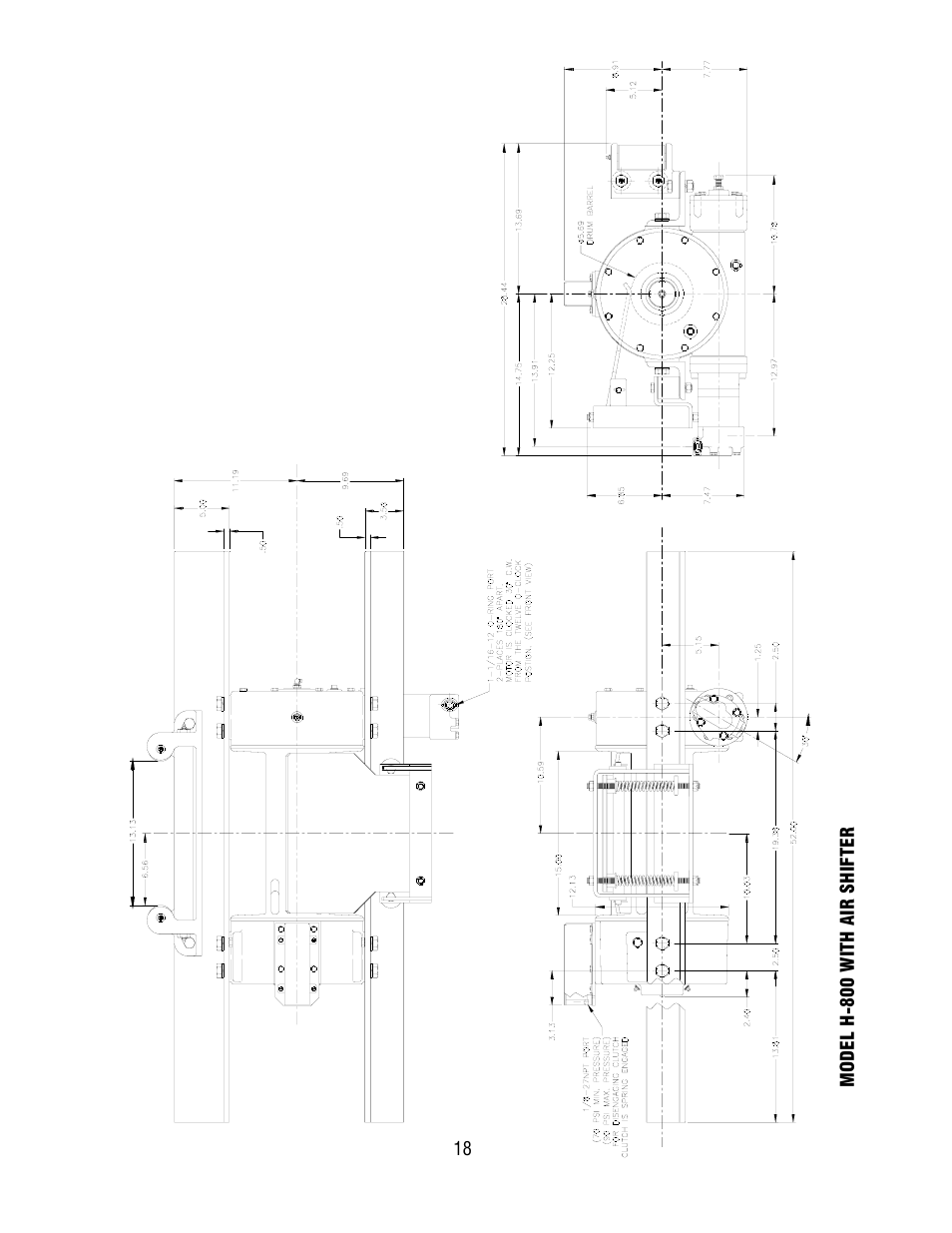 Ramsey Winch H-800 W/AIR SHIFTER (TALBERT) User Manual | Page 18 / 24