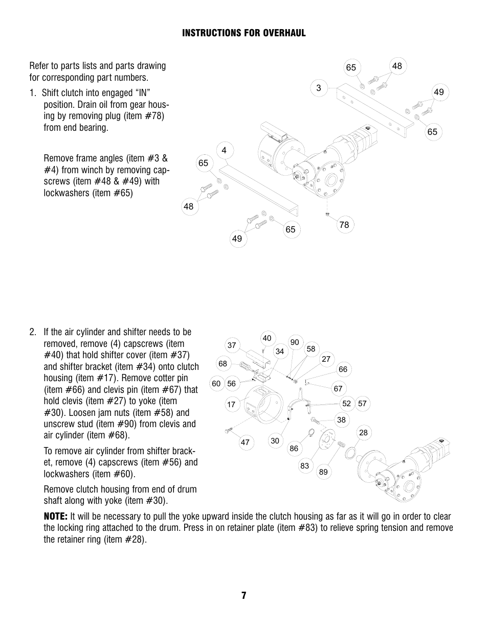 Ramsey Winch H-930r DOW-LOK w/Air Shifter for Grant Wrecker User Manual | Page 9 / 20