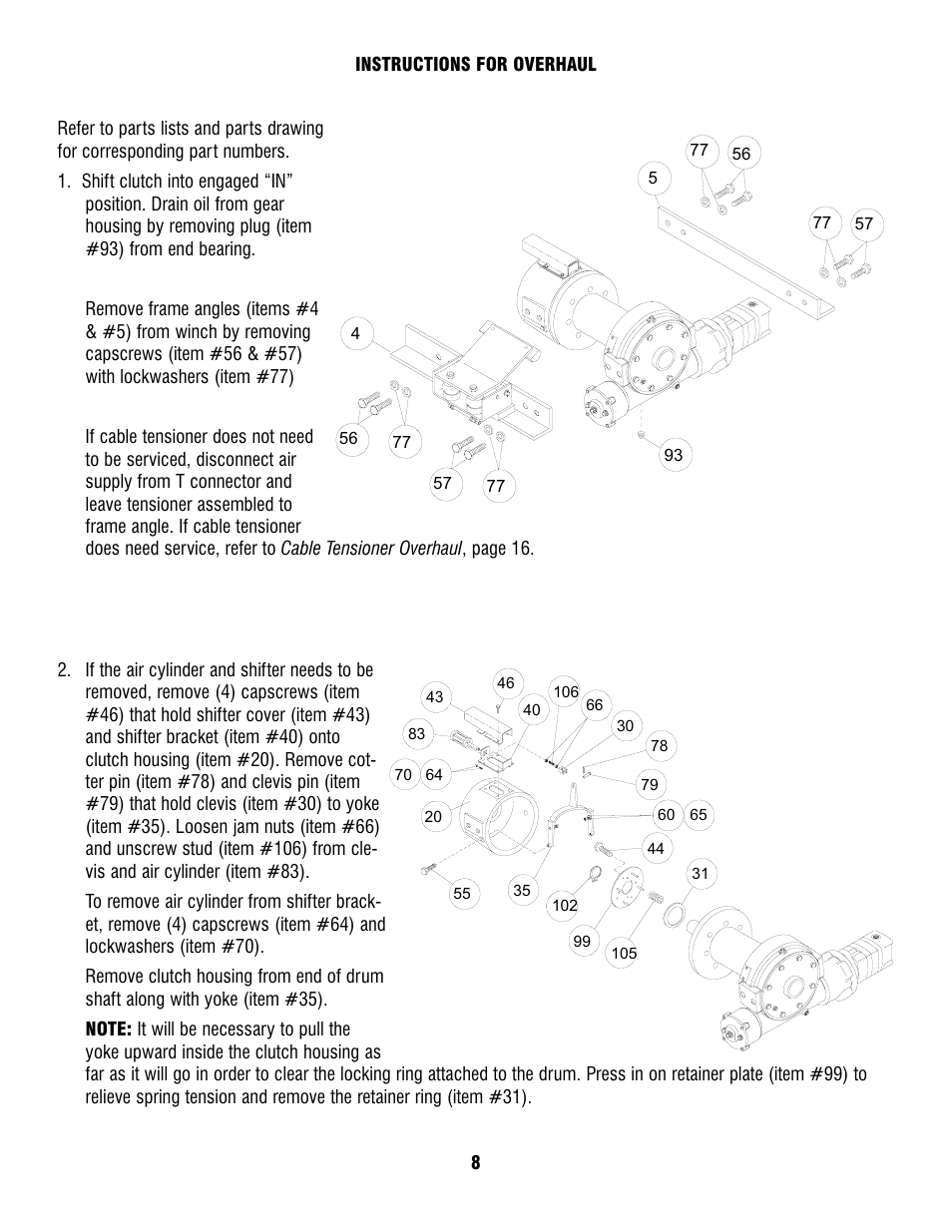 Ramsey Winch H-930R DOW-LOK w/Air Shifter for Szummar User Manual | Page 10 / 24