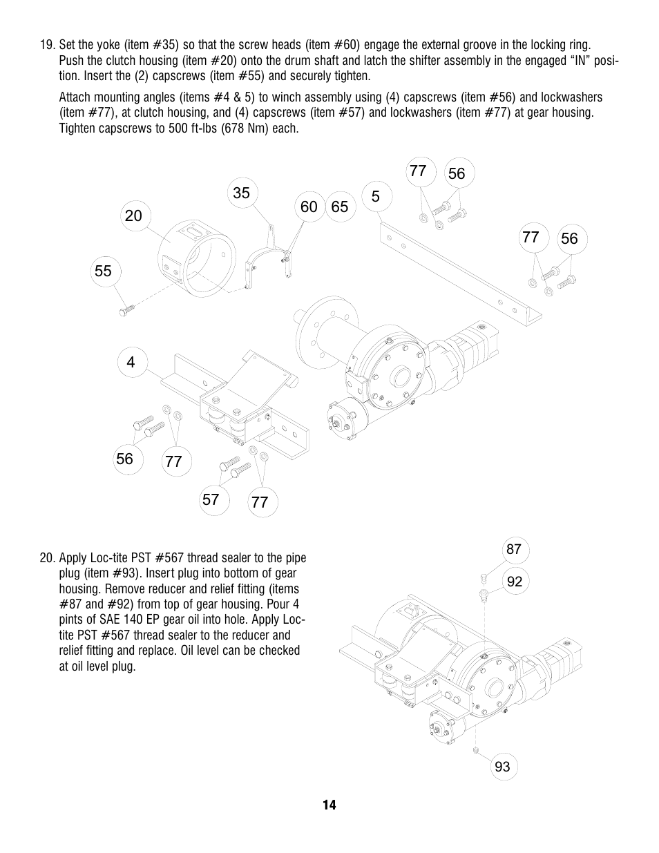 Ramsey Winch H-930R DOW-LOK w/Air Shifter for Szummar User Manual | Page 16 / 24