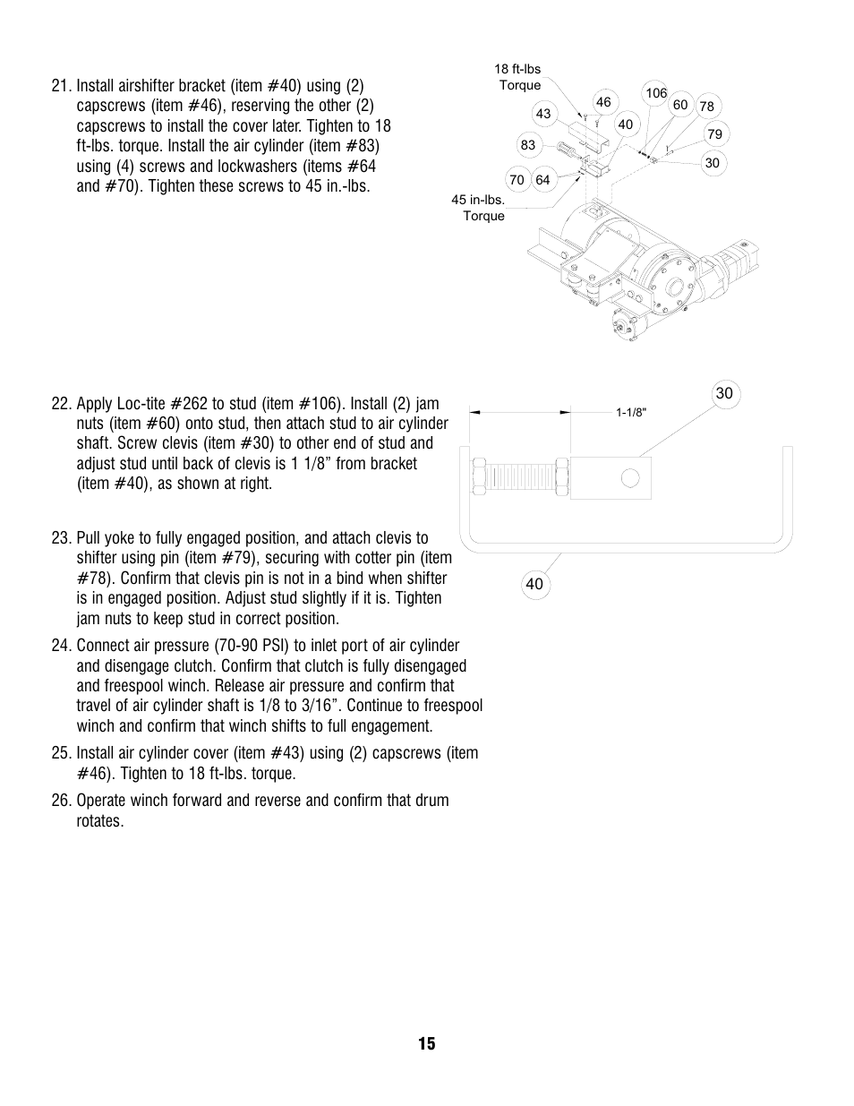 Ramsey Winch H-930R DOW-LOK w/Air Shifter for Szummar User Manual | Page 17 / 24