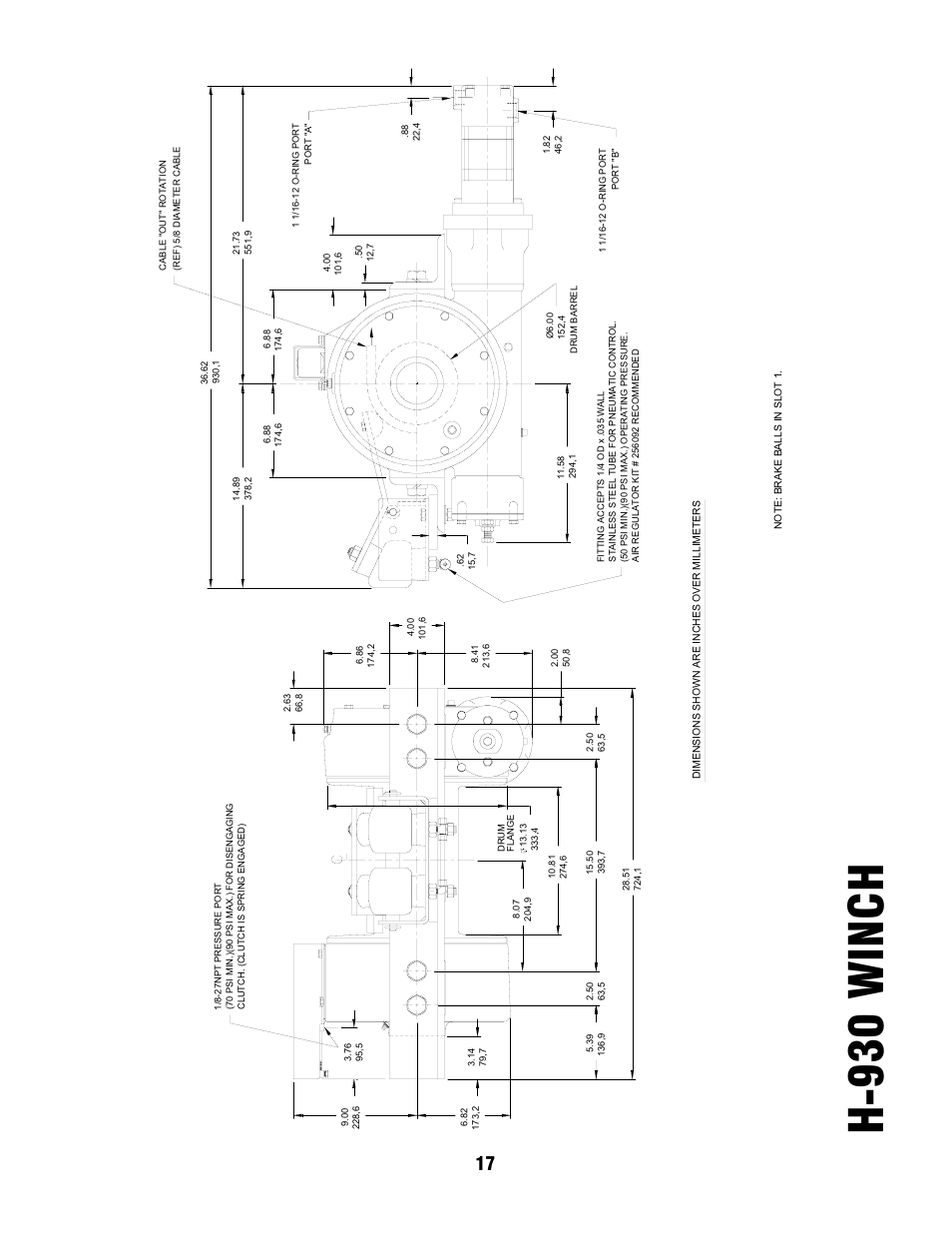 H-930 winch | Ramsey Winch H-930R DOW-LOK w/Air Shifter for Szummar User Manual | Page 19 / 24