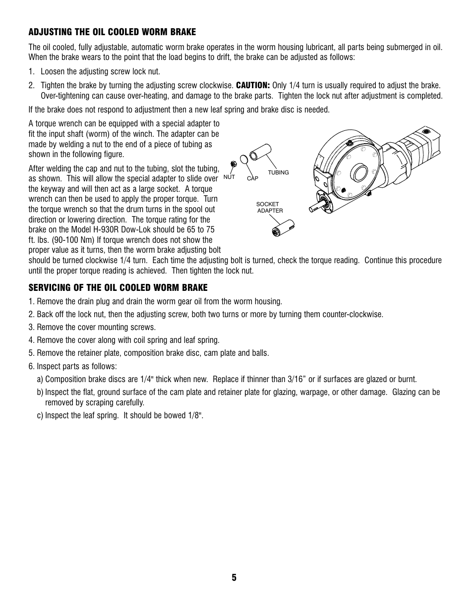 Ramsey Winch H-930R DOW-LOK w/Air Shifter for Szummar User Manual | Page 7 / 24