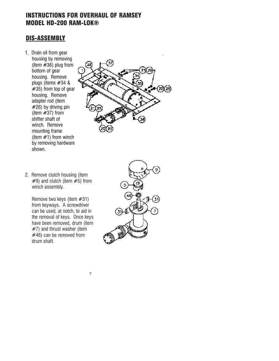 Ramsey Winch HD-200 (JERR-DAN) User Manual | Page 10 / 20