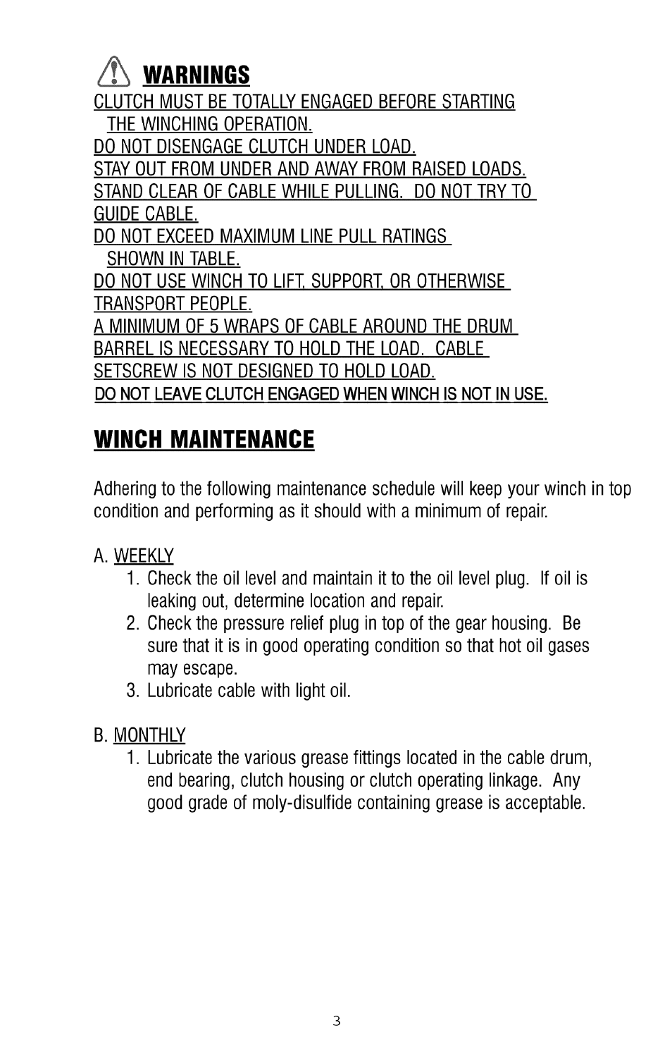 Ramsey Winch HD-200 (JERR-DAN) User Manual | Page 6 / 20