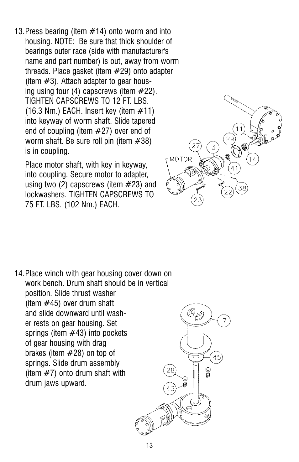 Ramsey Winch HD-234 (JERR-DAN) (NOT CURRENT) User Manual | Page 13 / 20