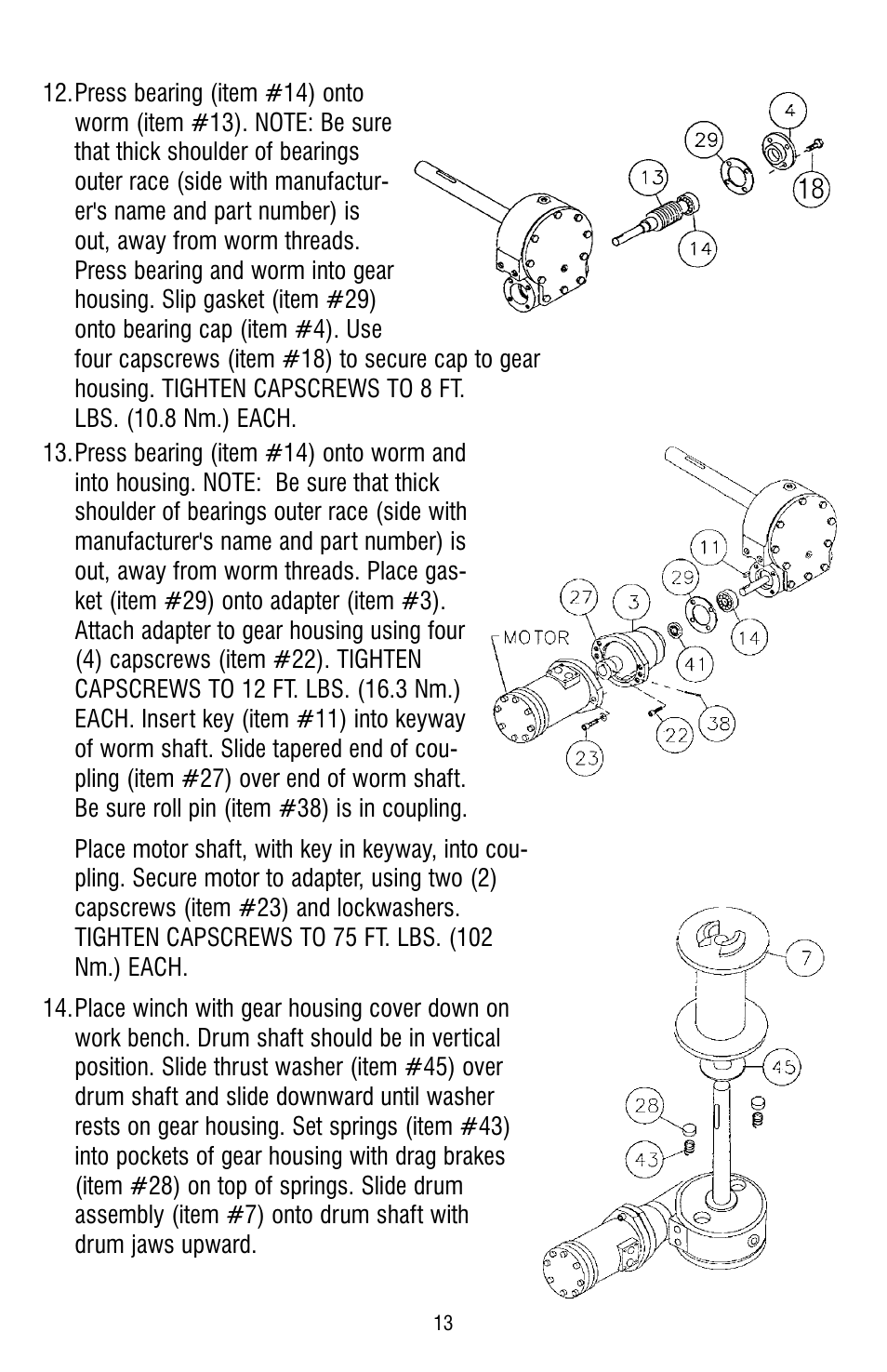 Ramsey Winch HD-234 (JERR-DAN) {CURRENT} User Manual | Page 13 / 28