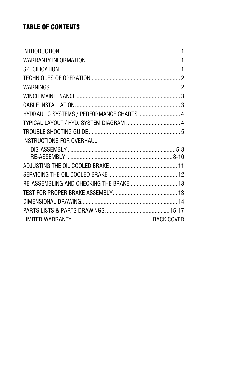 Ramsey Winch HDG-350 (JERR-DAN) User Manual | Page 2 / 20