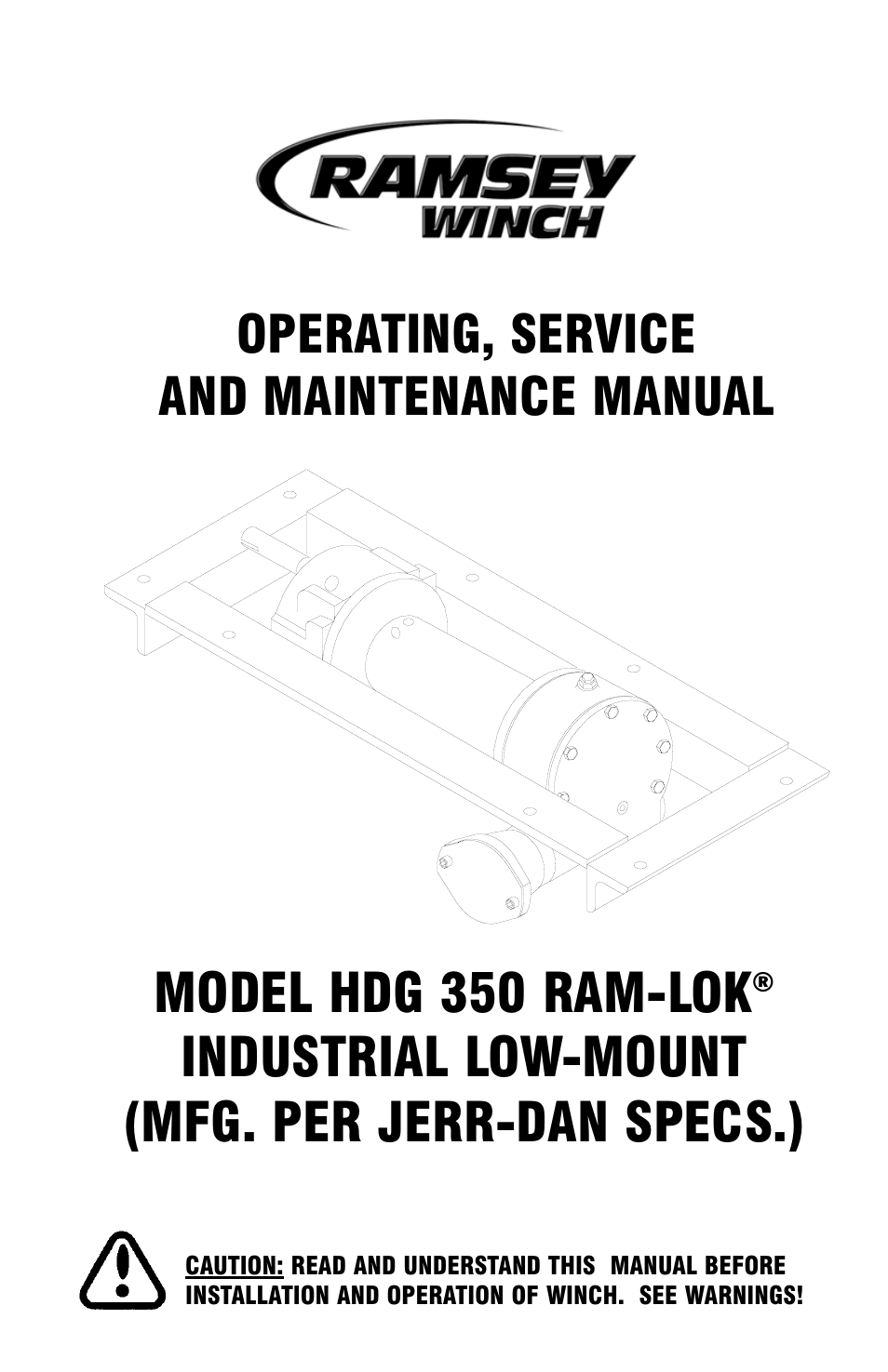 Ramsey Winch HDG-350 (JERR-DAN) {CURRENT} User Manual | 28 pages