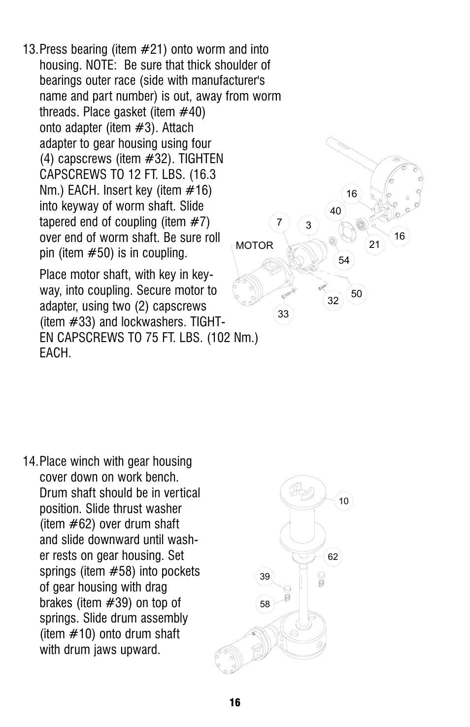 Ramsey Winch HDG-350 (JERR-DAN) {CURRENT} User Manual | Page 16 / 28