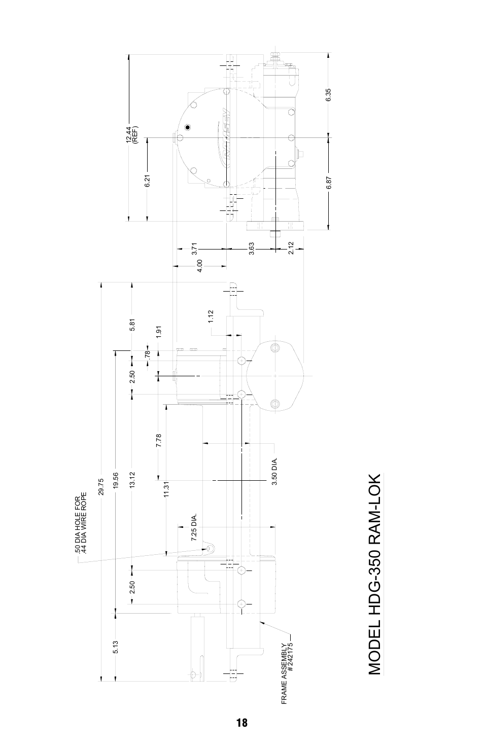 Model hdg-350 ram-lok | Ramsey Winch HDG-350 (JERR-DAN) {CURRENT} User Manual | Page 18 / 28