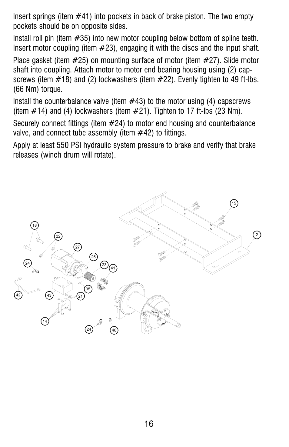 Ramsey Winch HD-P8000 W/FRAME (JERR-DAN) User Manual | Page 16 / 20