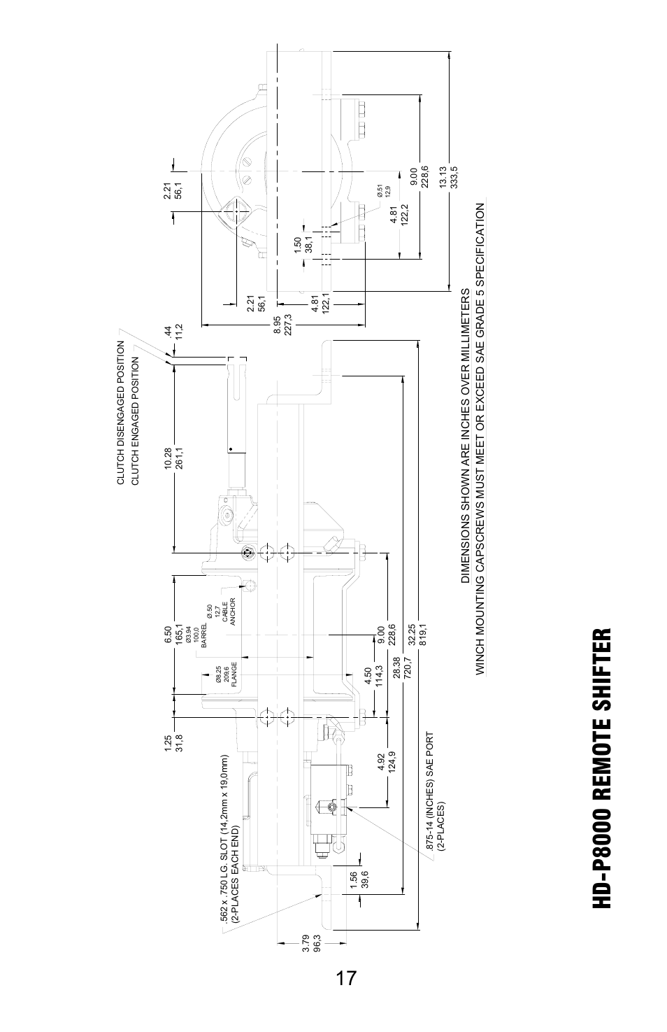 Hd -p8000 remote shif ter | Ramsey Winch HD-P8000 W/FRAME (JERR-DAN) User Manual | Page 17 / 20