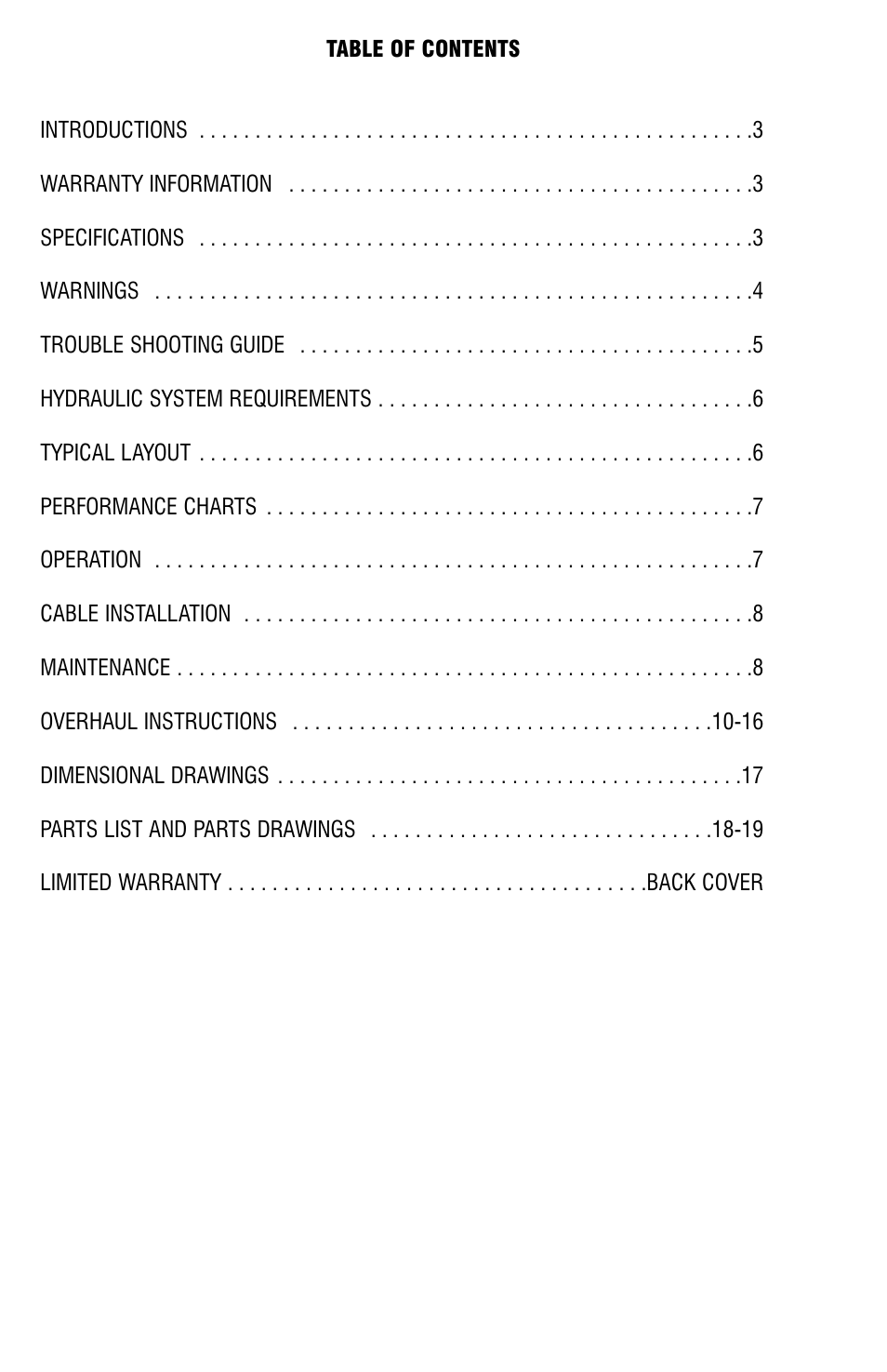 Ramsey Winch HD-P8000 W/FRAME (JERR-DAN) User Manual | Page 2 / 20