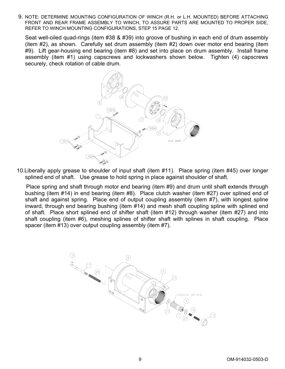 Ramsey Winch RPH-20000 (SPEC. FOR CHEVRON) User Manual | Page 11 / 18