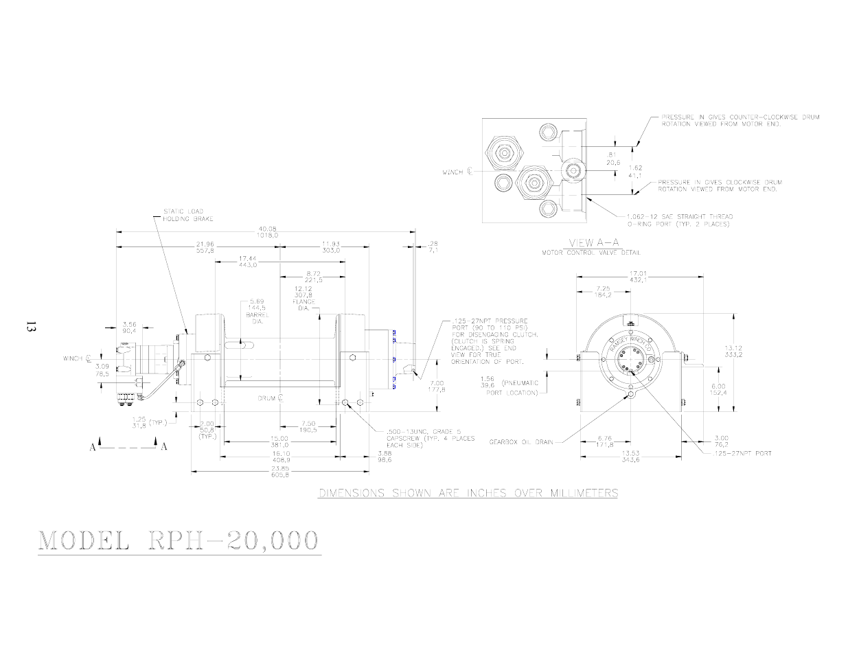 Ramsey Winch RPH-20000 (SPEC. FOR CHEVRON) User Manual | Page 15 / 18