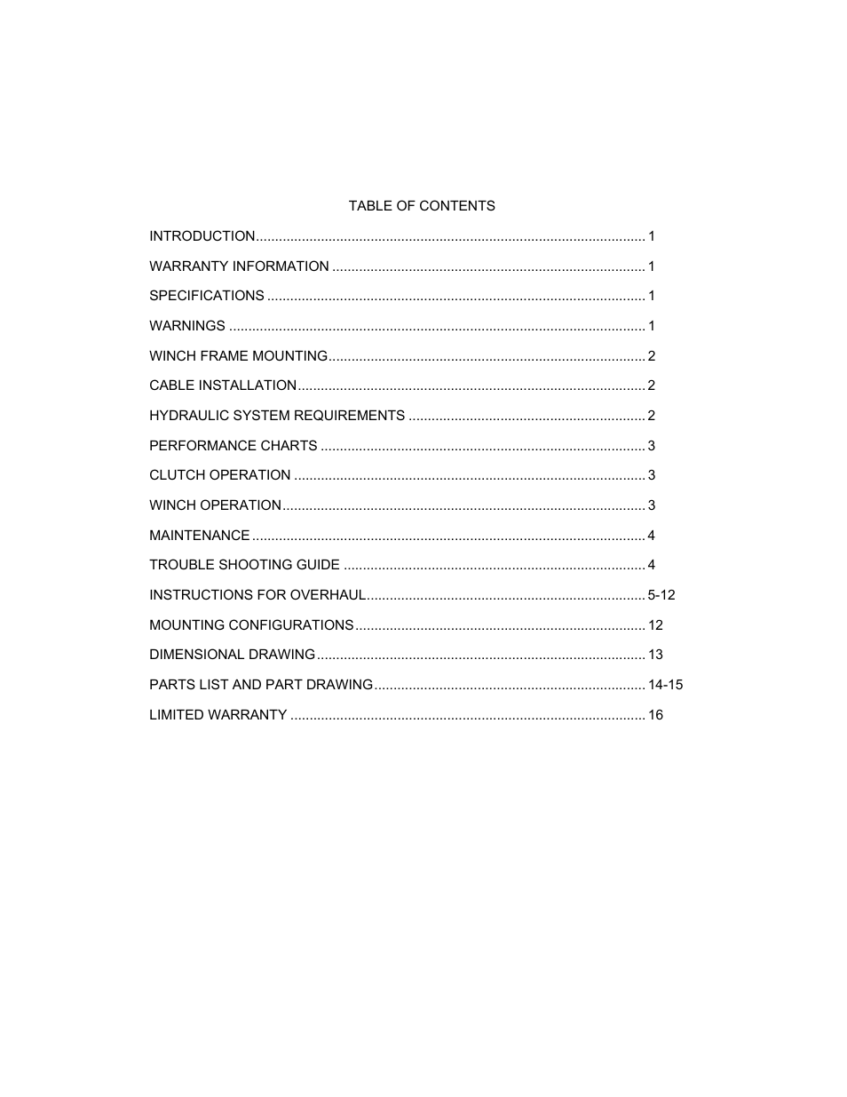 Ramsey Winch RPH-20000 (SPEC. FOR CHEVRON) User Manual | Page 2 / 18