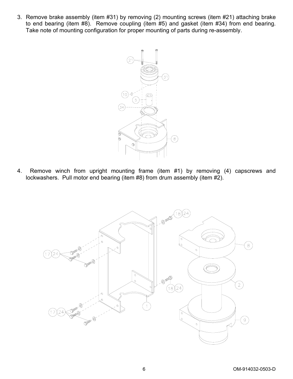 Ramsey Winch RPH-20000 (SPEC. FOR CHEVRON) User Manual | Page 8 / 18