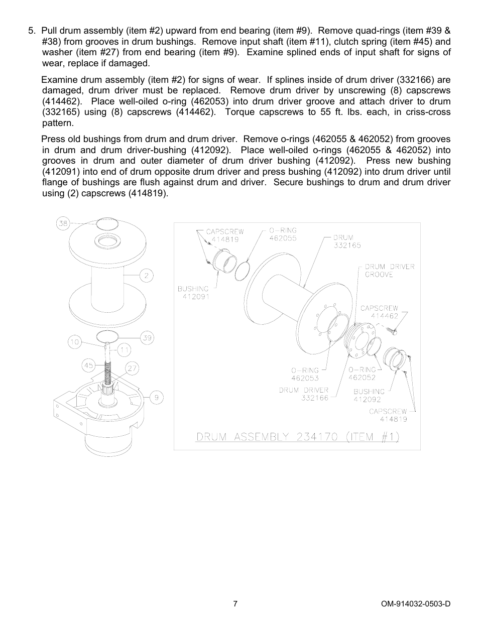 Ramsey Winch RPH-20000 (SPEC. FOR CHEVRON) User Manual | Page 9 / 18