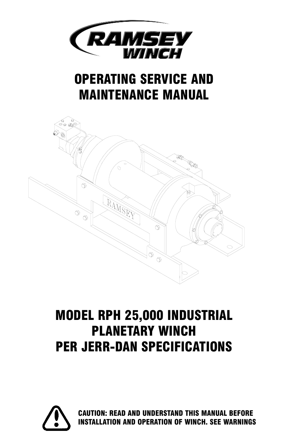 Ramsey Winch RPH-25000 (JERR-DAN) User Manual | 24 pages