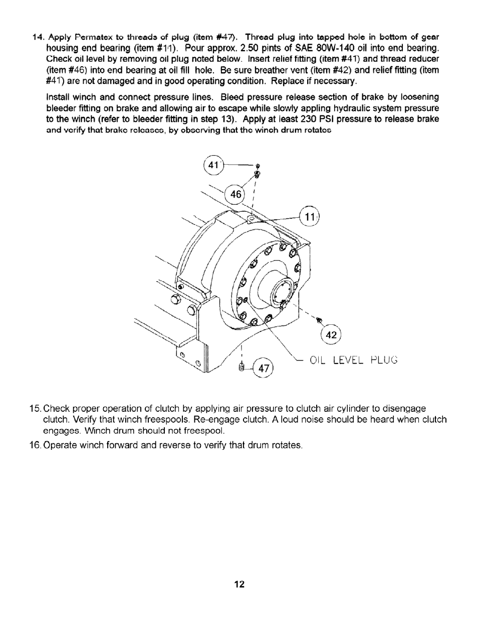 Ramsey Winch RPH-30000 for Boniface User Manual | Page 14 / 20