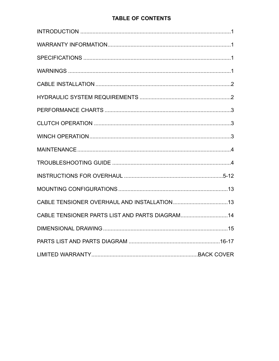 Ramsey Winch RPH-30000 for Boniface User Manual | Page 2 / 20