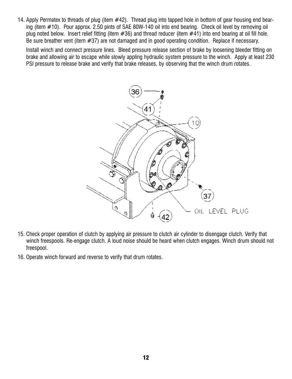 Ramsey Winch RPH-35000 W/ 2 SPEED MOTOR User Manual | Page 14 / 20