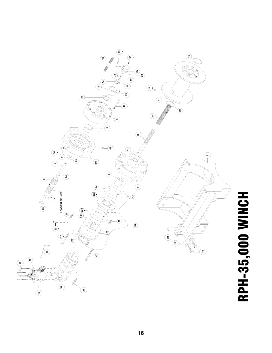 Ramsey Winch RPH-35000 W/ 2 SPEED MOTOR User Manual | Page 18 / 20