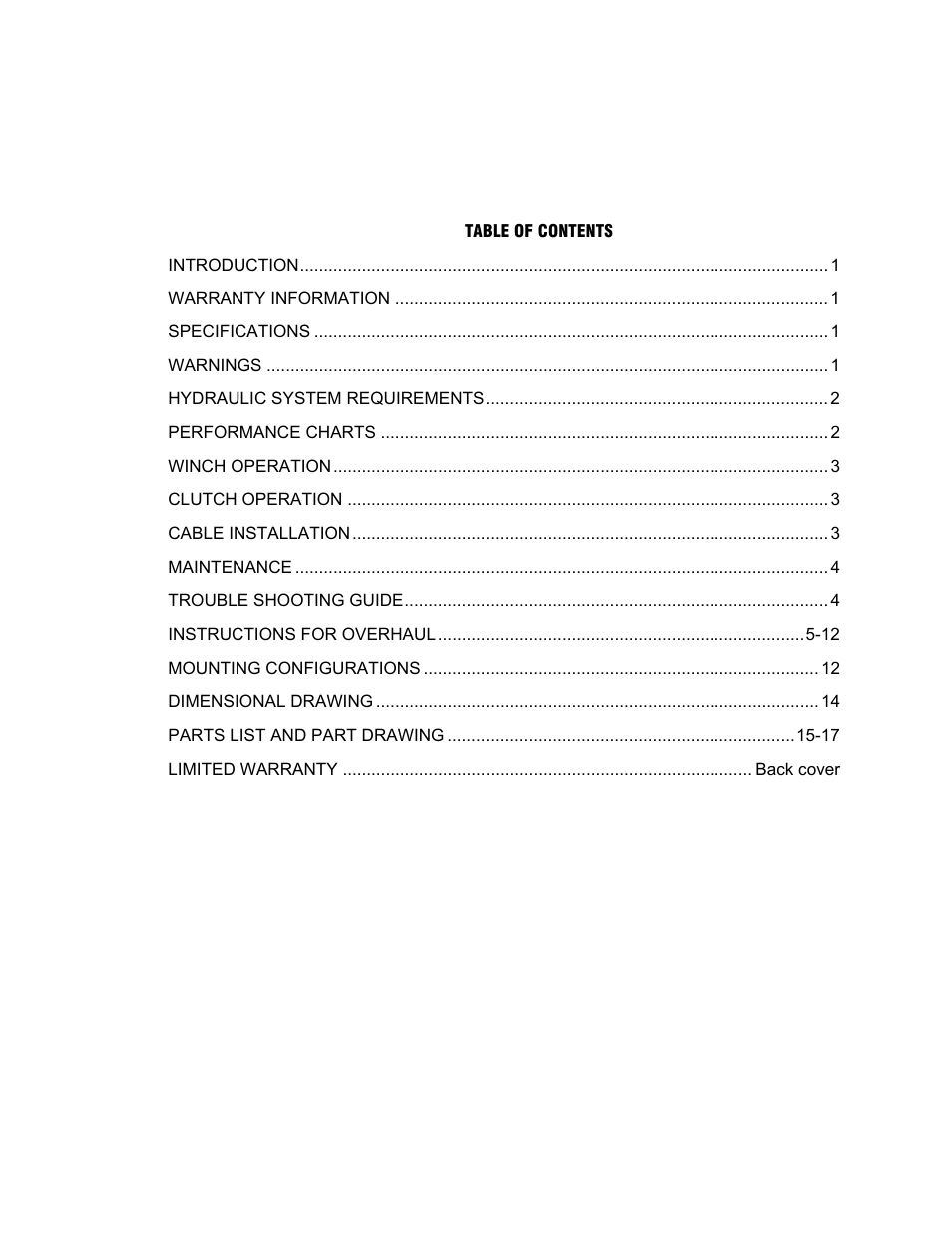 Ramsey Winch RPH-40000 2 SPEED W/AIR TENSIONER User Manual | Page 2 / 20