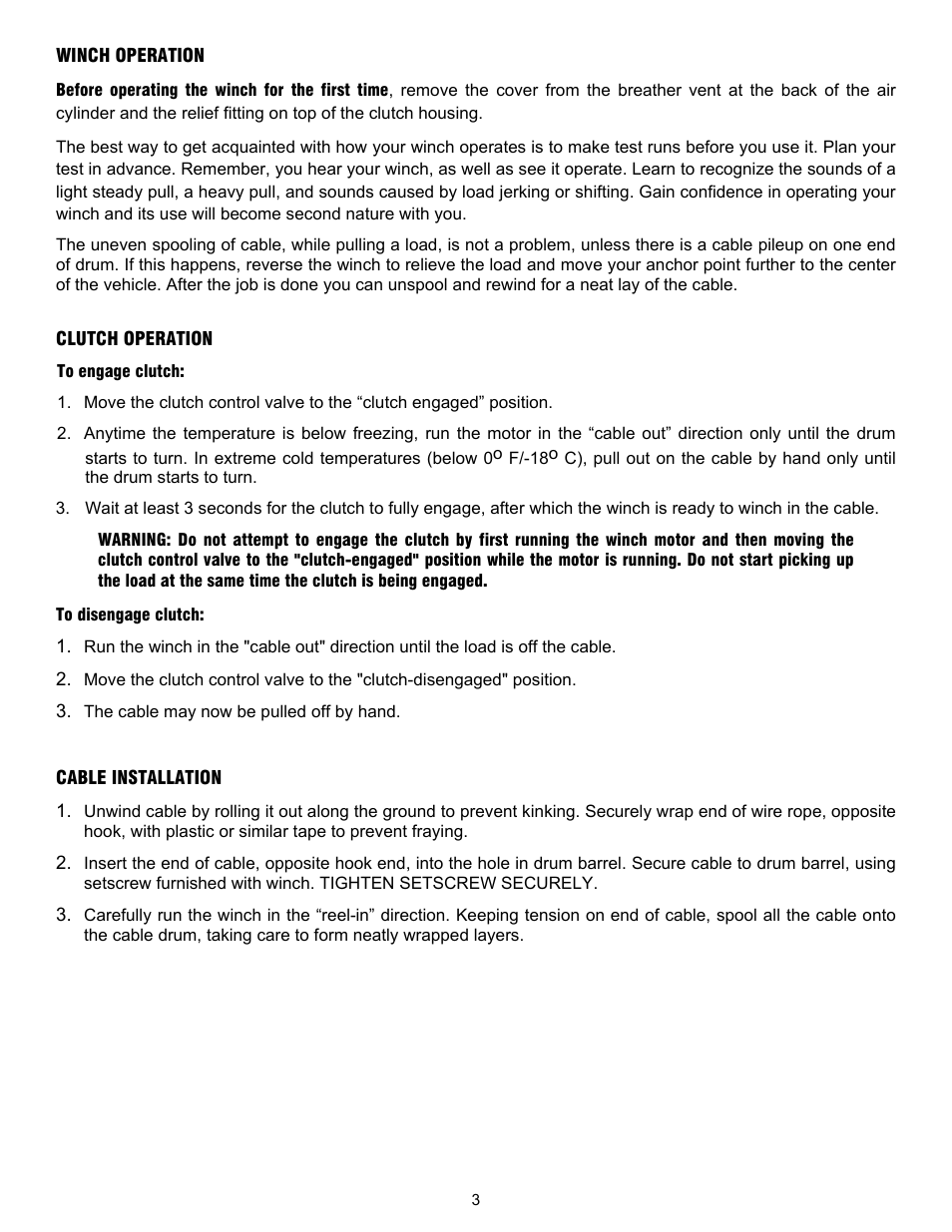 Ramsey Winch RPH-40000 2 SPEED W/AIR TENSIONER User Manual | Page 5 / 20