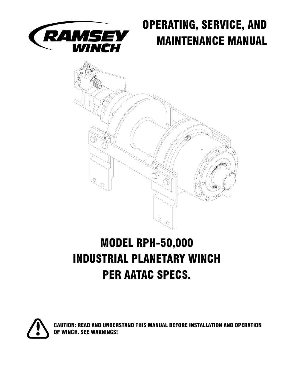 Ramsey Winch RPH-50,000 (AATAC) User Manual | 20 pages