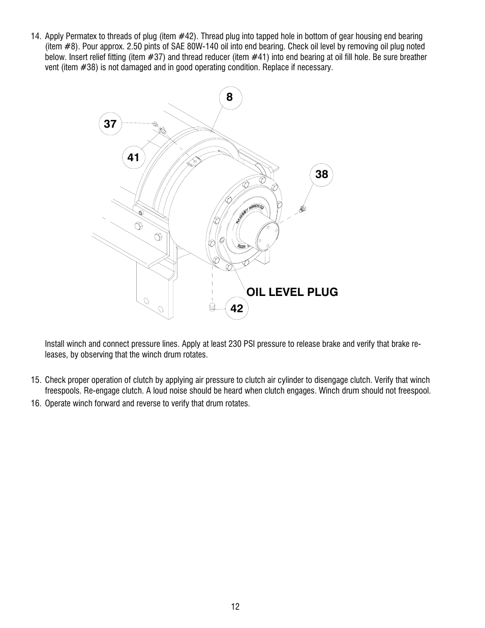 Ramsey Winch RPH-50,000 (AATAC) User Manual | Page 14 / 20