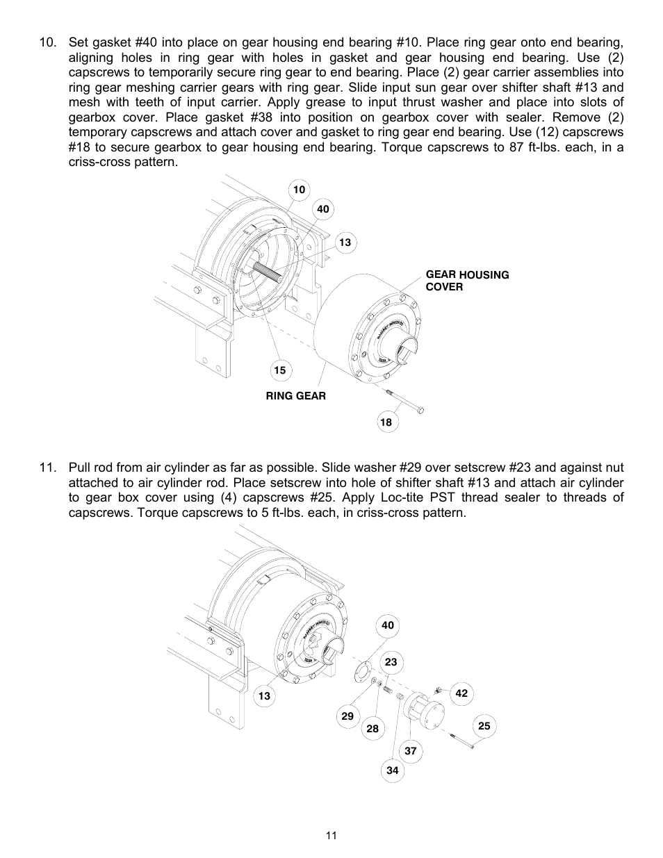 Ramsey Winch RPH-50000 LARGE FLANGE 2-SPEED W/AIR TENSIONER User Manual | Page 14 / 24