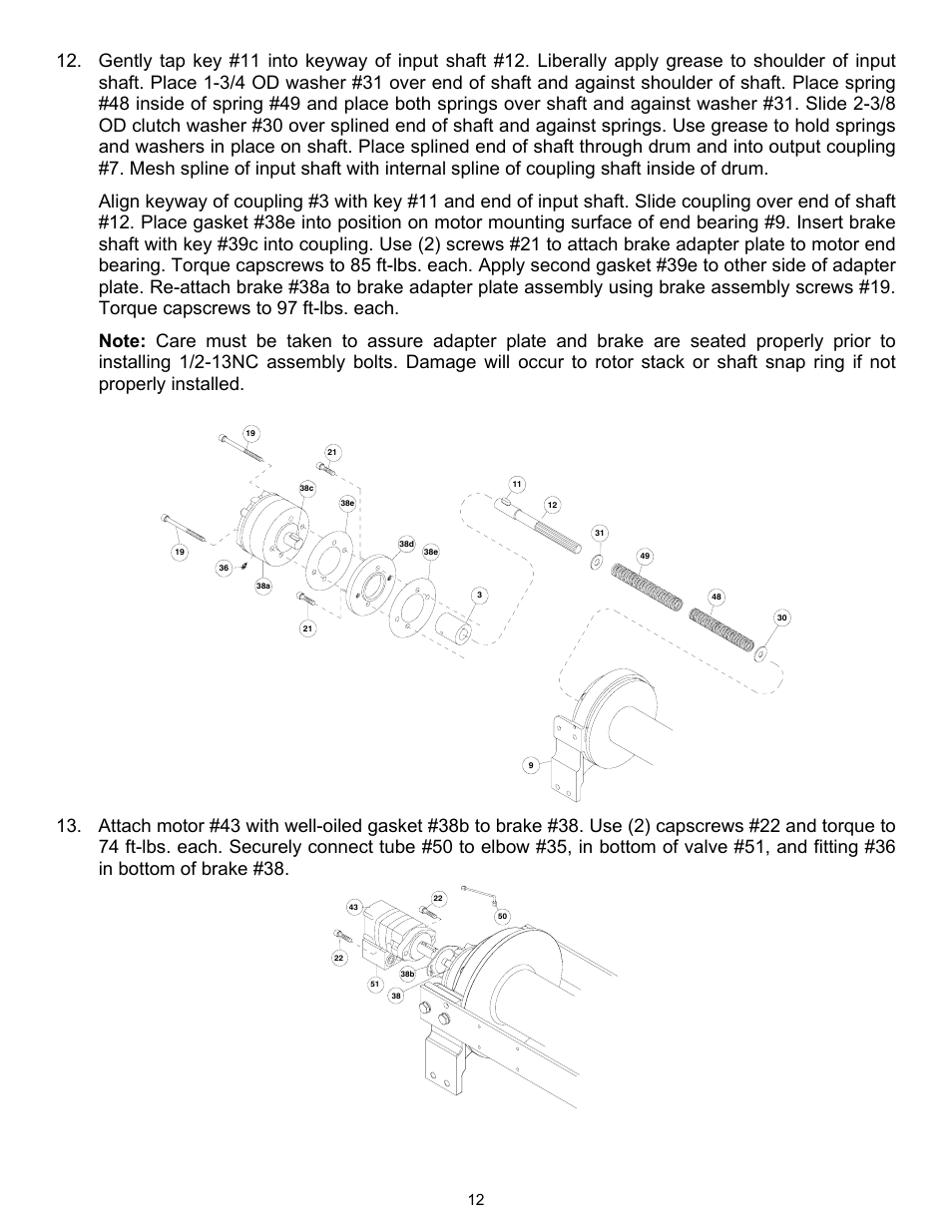 Ramsey Winch RPH-50000 LARGE FLANGE 2-SPEED W/AIR TENSIONER User Manual | Page 15 / 24