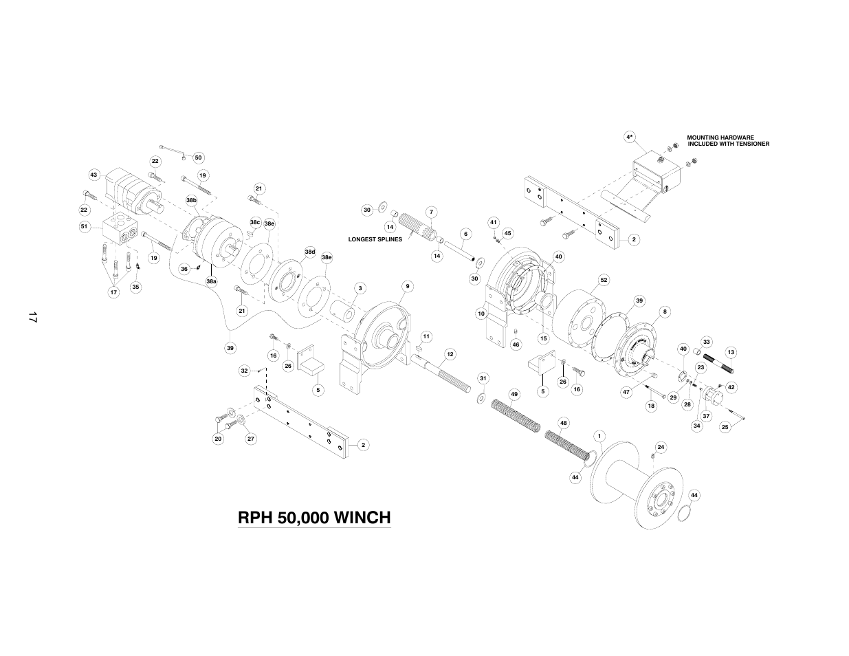 Ramsey Winch RPH-50000 LARGE FLANGE 2-SPEED W/AIR TENSIONER User Manual | Page 20 / 24