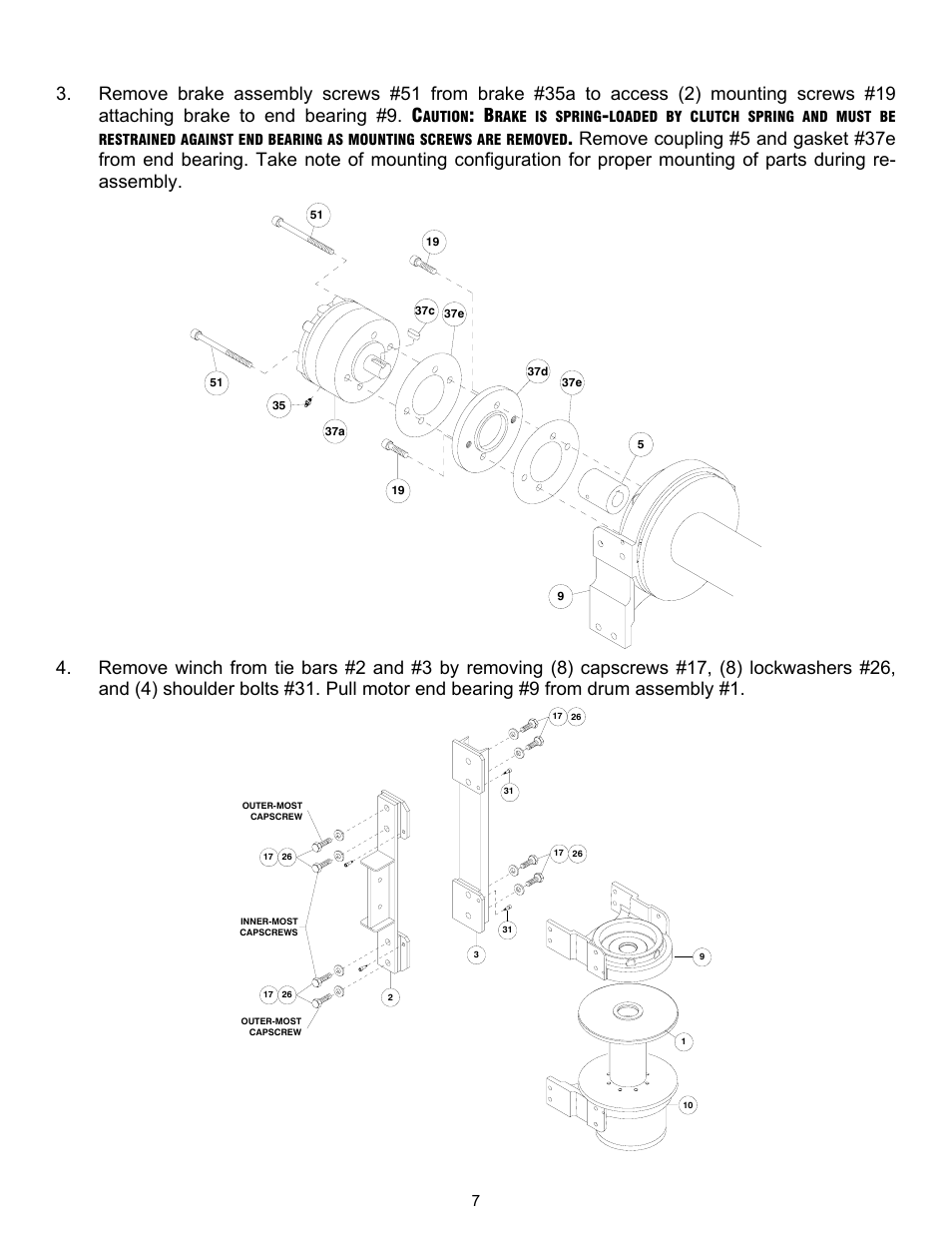 Ramsey Winch RPH-50000 LARGE FLANGE W/AIR TENSIONER (OBSOLETE) User Manual | Page 10 / 24