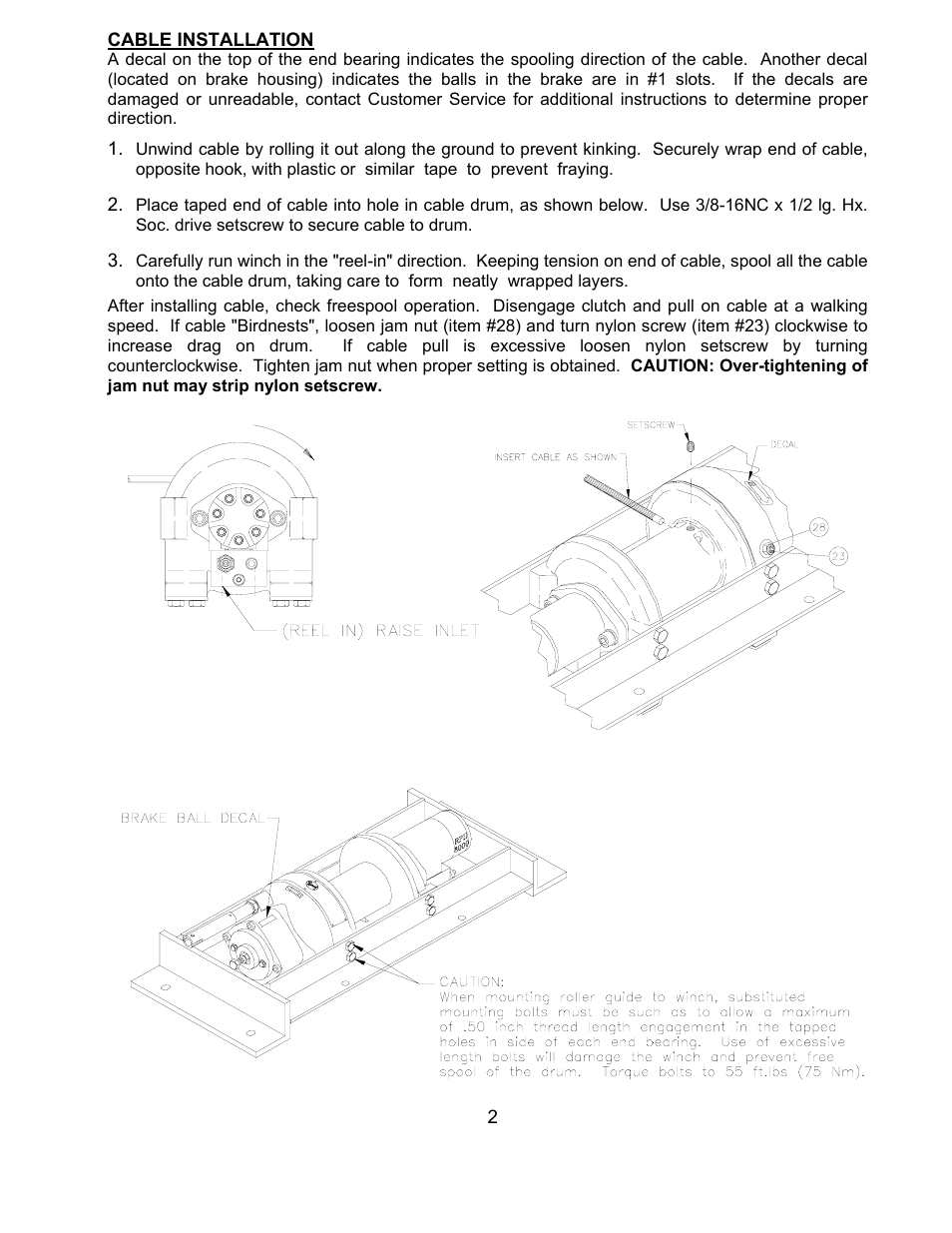 Ramsey Winch RPH-8000Y (JERR-DAN) User Manual | Page 4 / 20